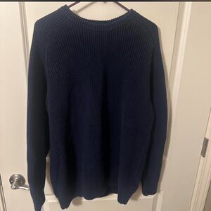 Vintage L.L. Bean HEAVY KNIT Men's Navy Sweater